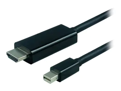 VALUE - Videokabel - Mini DisplayPort (M) bis HDMI (M) - 1 m - abgeschirmt - Schwarz