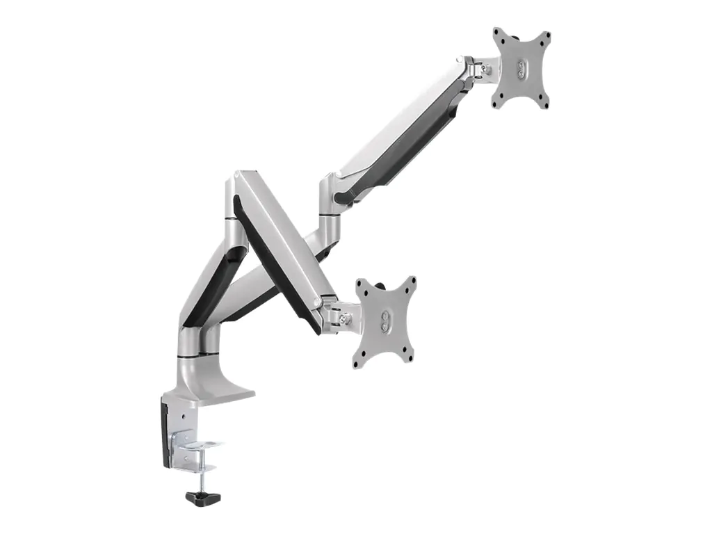 LogiLink - Befestigungskit für 2 Monitore (einstellbarer Arm) - Aluminium, kaltgewalzter Stahl - Bildschirmgröße: 33-81.3 cm (13"-32") - Tischmontage LogiLink - Befestigungskit für 2 Monitore (einstellbarer Arm) - Aluminium, kaltgewalzter Stahl - Bildschirmgröße: 33-81.3 cm (13"-32") - Tischmontage