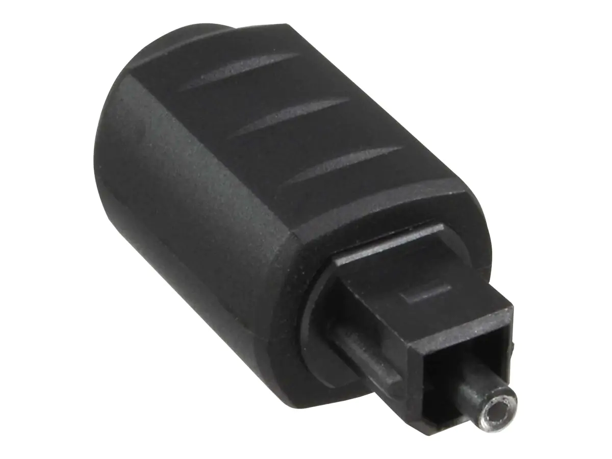 InLine - Digital-Audio-Koppler (optisch) - SPDIF - TOSLINK (M) bis Mini-TOSLINK (W) - Glasfaser - Schwarz