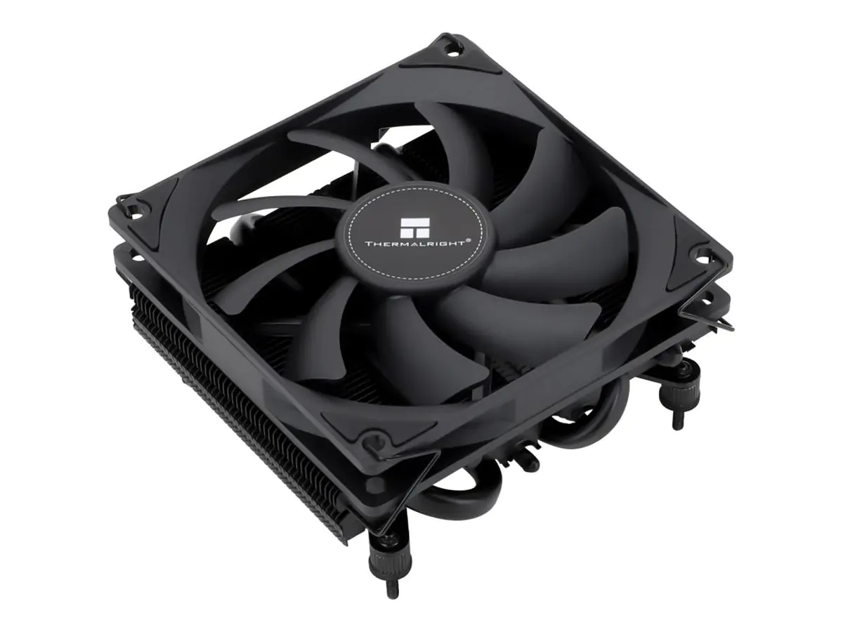 Thermalright - Prozessor-Luftkühler - (für: AM4, LGA1200, LGA1700, AM5, LGA115x Socket) - Nickelbeschichtete Kupferbasis - 92 mm - Schwarz