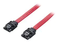 Equip - SATA-Kabel - Serial ATA 150/300/600 - SATA (W) gewinkelt zu SATA (W) - 50 cm - eingerastet - Rot