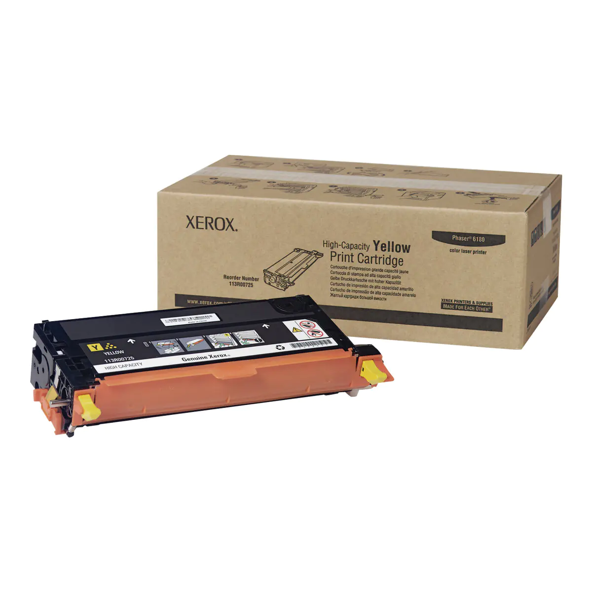 Xerox Phaser 6180MFP - Mit hoher Kapazität - Gelb - Original - Tonerpatrone - für Phaser 6180DN, 6180MFP/D, 6180MFP/N, 6180N