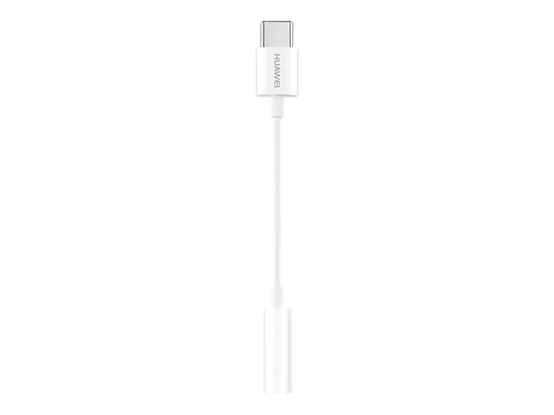 Huawei CM20 - Adapter USB-C auf Klinkenstecker - USB-C (M) bis Mini-Stecker (W) - 9 cm - weiß