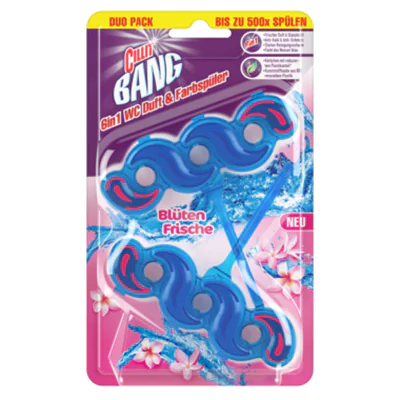 CILLIT BANG WC-Duftspüler 6in1 Blüten Frische 2 x 39 g/Pack. CILLIT BANG WC-Duftspüler 6in1 Blüten Frische 2 x 39 g/Pack.