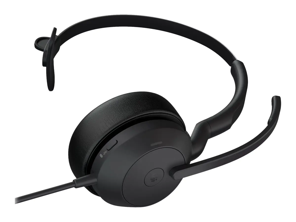 Jabra Evolve2 50 MS Mono - Headset - On-Ear - kabelgebunden - aktive Rauschunterdrückung - USB-C - Schwarz - Zoom Certified, Zertifiziert für Microsoft Teams, Cisco Webex Certified, Alcatel-Lucent-zertifiziert, Unify Certified, Google Meet Certified, Amaz
