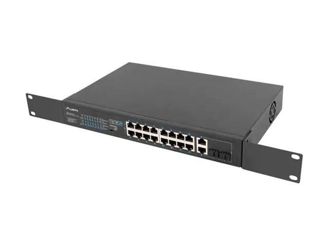 Lanberg RSFE-16P-2C-250 - Switch - unmanaged - 16 x 10/100 (PoE+)