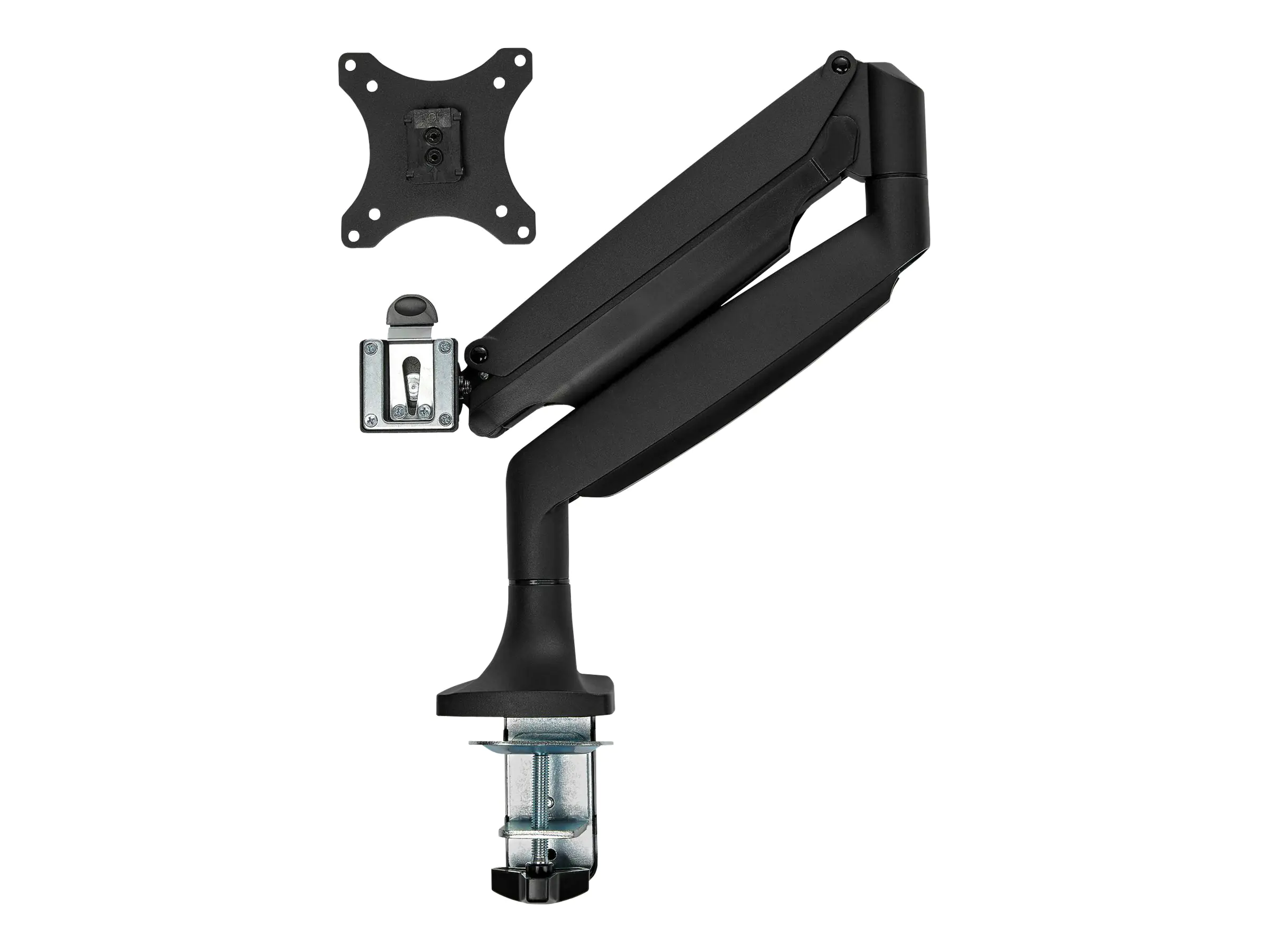 StarTech Monitorarm - Tischbefestigung - frei beweglich - bis zu 9 kg Bildschirme - VESA - robustes Aluminium - schwarz - Befestigungskit - einstellbarer Arm - für LCD-Display - robustes Aluminium - Schwarz - Bildschirmgröße: 33.5-81.3 cm (13.1"-32")