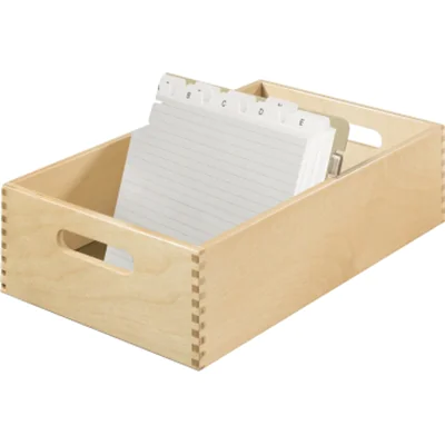 HAN Karteitrog 1005-0 DIN A5 quer max. 1.500Karten Holz natur HAN Karteitrog 1005-0 DIN A5 quer max. 1.500Karten Holz natur