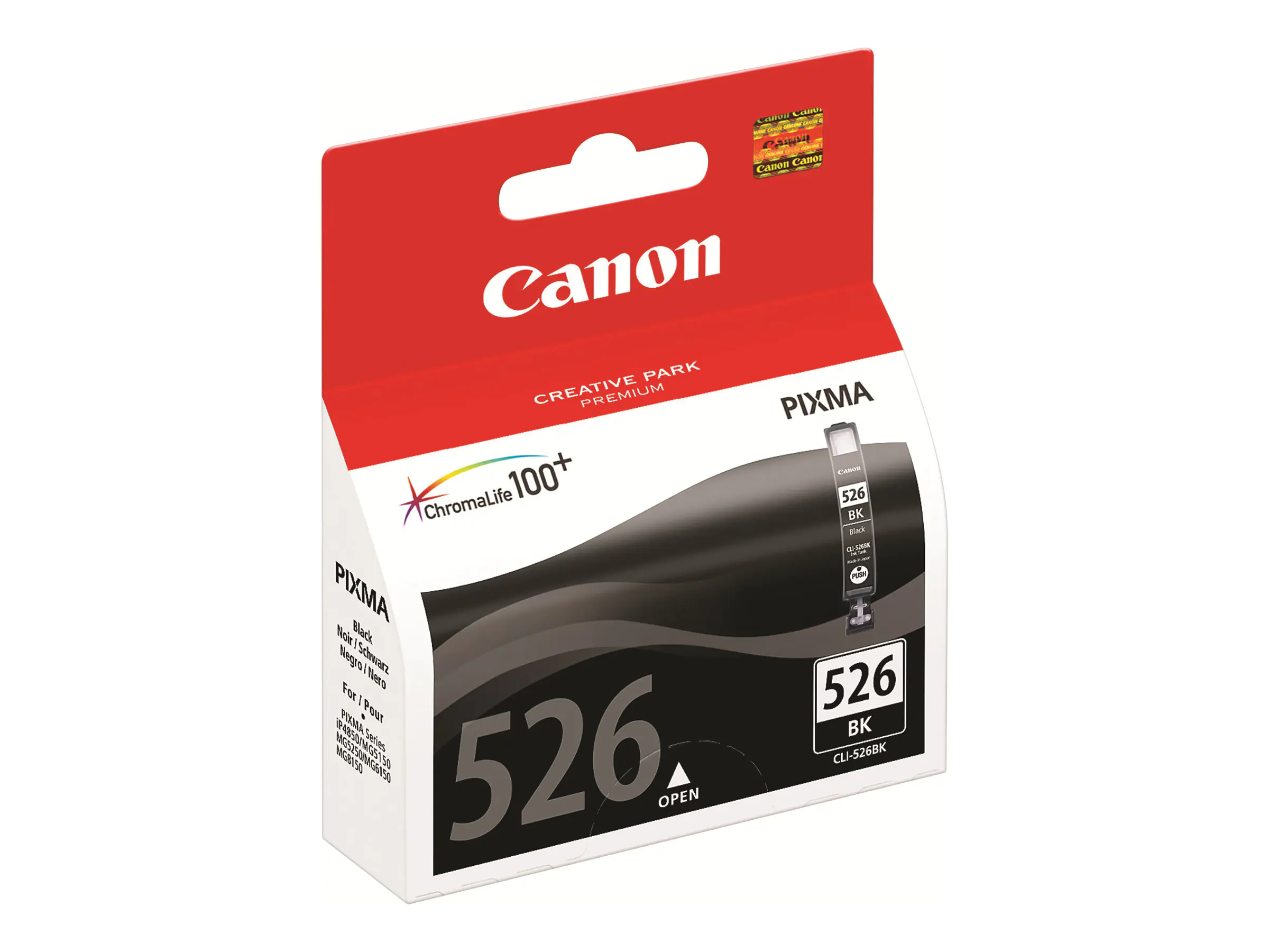 Canon CLI-526BK - Schwarz - Original - Tintenbehälter - für PIXMA iP4950, iX6550, MG5250, MG5350, MG6150, MG6250, MG8150, MG8250, MX715, MX885, MX895