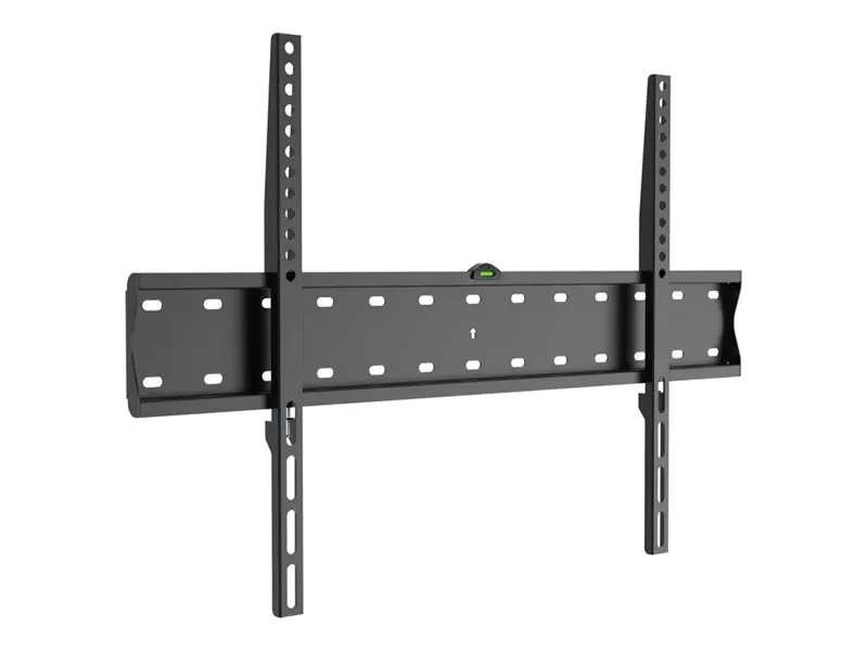 equip - Halterung - für Curved Panel/Flat Panel - fixed, slim - stainless steel - Schwarz (37"-75") - Wandmontage
