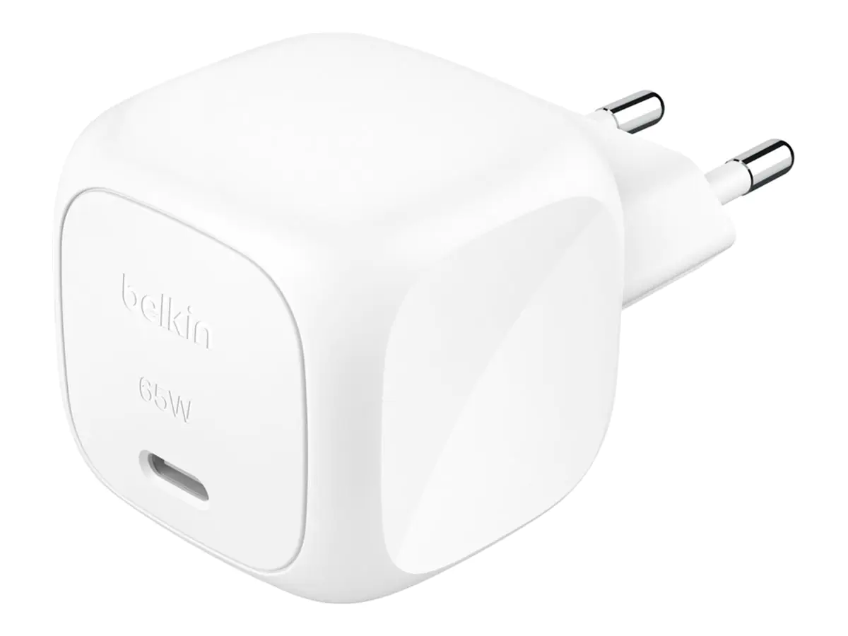 Belkin BoostCharge - Netzteil - kompakt - 65 Watt - Power Delivery 3.1 (USB-C) WCA011KQWH