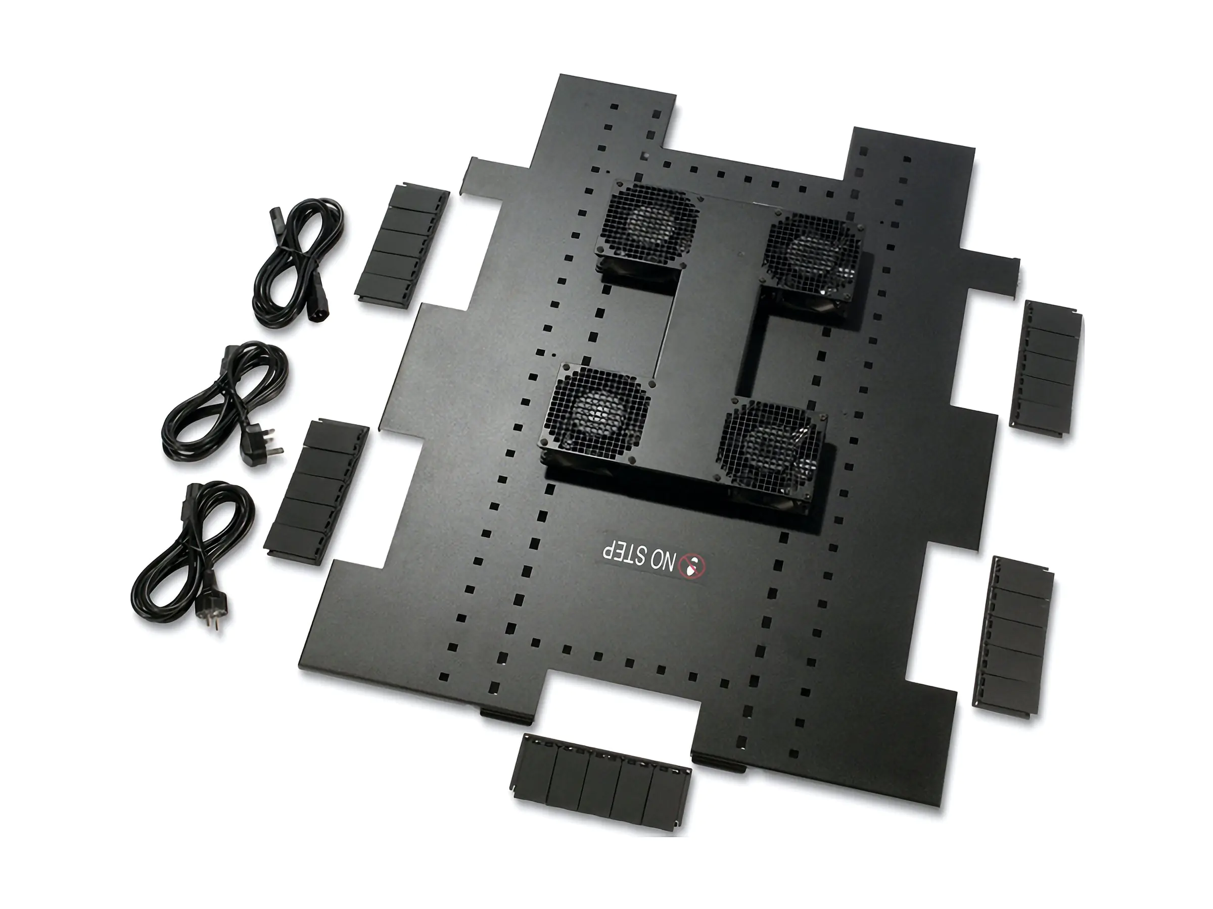 APC Roof Fan Tray - Rack-Lüftereinsatz - Wechselstrom 208/230 V - Schwarz - für NetShelter SX