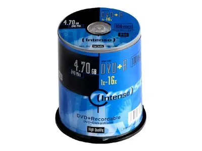 Intenso - 100 x DVD+R - 4.7 GB 16x - Spindel