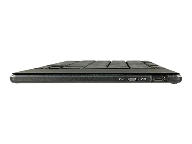 Delock Smart TV - Tastatur - mit Touchpad - kabellos - 2.4 GHz - Deutsch - Schwarz - retail