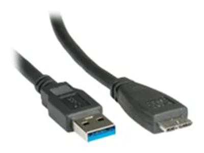 Roline - USB-Kabel - Micro-USB Typ B (M) zu USB Typ A (M) - USB 3.0 - 3 m - Schwarz