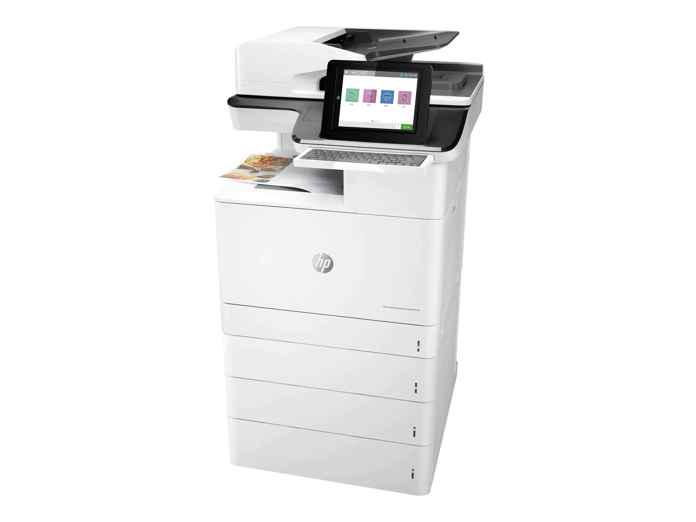 HP LaserJet Enterprise Flow MFP M776z - Multifunktionsdrucker - Farbe - Laser - 297 x 864 mm (Original) - A3/Ledger (Medien) - bis zu 46 Seiten/Min. (Kopieren) - bis zu 46 Seiten/Min. (Drucken) - 2300 Blatt - 33.6 Kbps - USB 2.0, Gigabit LAN, Wi-Fi(n), US