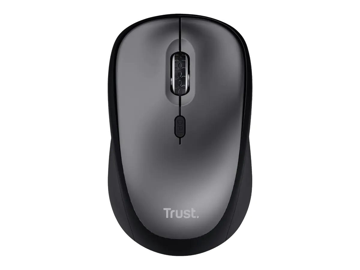 Trust Yvi+ - Maus - leise - Für Rechtshänder - optisch - 4 Tasten - kabellos - 2.4 GHz - kabelloser Empfänger (USB) - Blau Trust Yvi+ - Maus - leise - Für Rechtshänder - optisch - 4 Tasten - kabellos - 2.4 GHz - kabelloser Empfänger (USB) - Blau