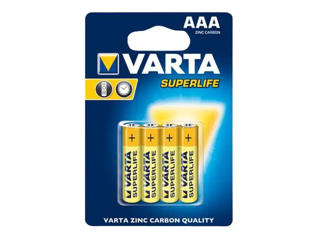 Varta Superlife - Batterie 4 x AAA - Kohlenstoff Zink