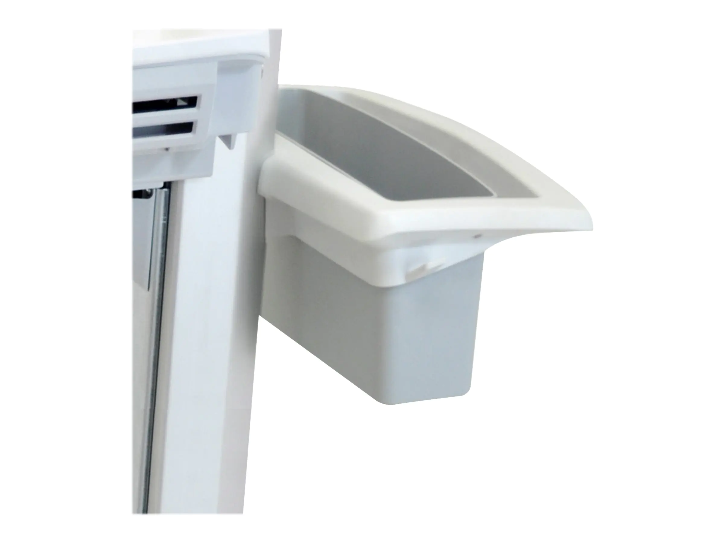 Ergotron SV40 Basket and Handle Kit - Montagekomponente (Griff, Korb) - Kunststoff, Metall - Grau, weiß - für Ergotron EMR Laptop Cart, SV40
