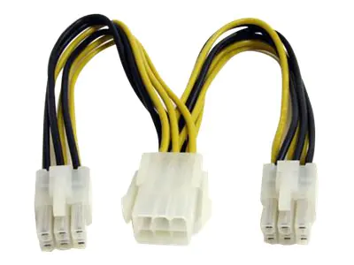 StarTech 15cm 6pin PCI Express Splitter Kabel - PCIe Adapterkabel - Netz-Splitter - 6-poliges PCIe Power (M)