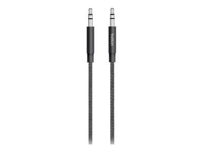 Belkin MIXIT Aux Cable - Audiokabel - mini-phone stereo 3.5 mm männlich zu mini-phone stereo 3.5 mm männlich - 1.22 m - Schwarz