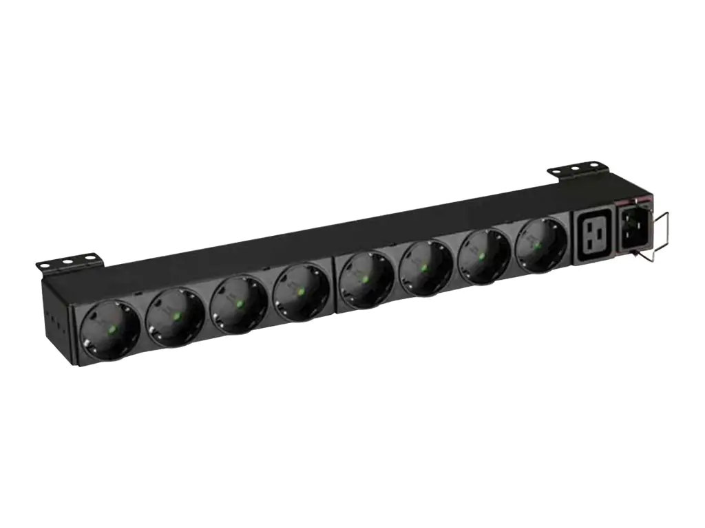 Eaton FlexPDU - Stromverteilungseinheit (Rack - einbaufähig) - Wechselstrom 220-240 V - 3000 VA - Eingabe, Eingang IEC 60320 C20 16A - Ausgangsanschlüsse: 9 (IEC-Anschluss, CEE 7/4) - 1U - 48.3 cm (19")