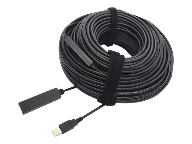 VALUE - USB-Verlängerungskabel - USB (M) bis USB (W) - USB 2.0 - 30 m - aktiv - Schwarz