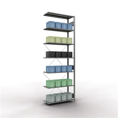 SCHULTE Regal MULTIplus150 12747 Anbau 3.000x1.000x400mm 7Böden vz SCHULTE Regal MULTIplus150 12747 Anbau 3.000x1.000x400mm 7Böden vz