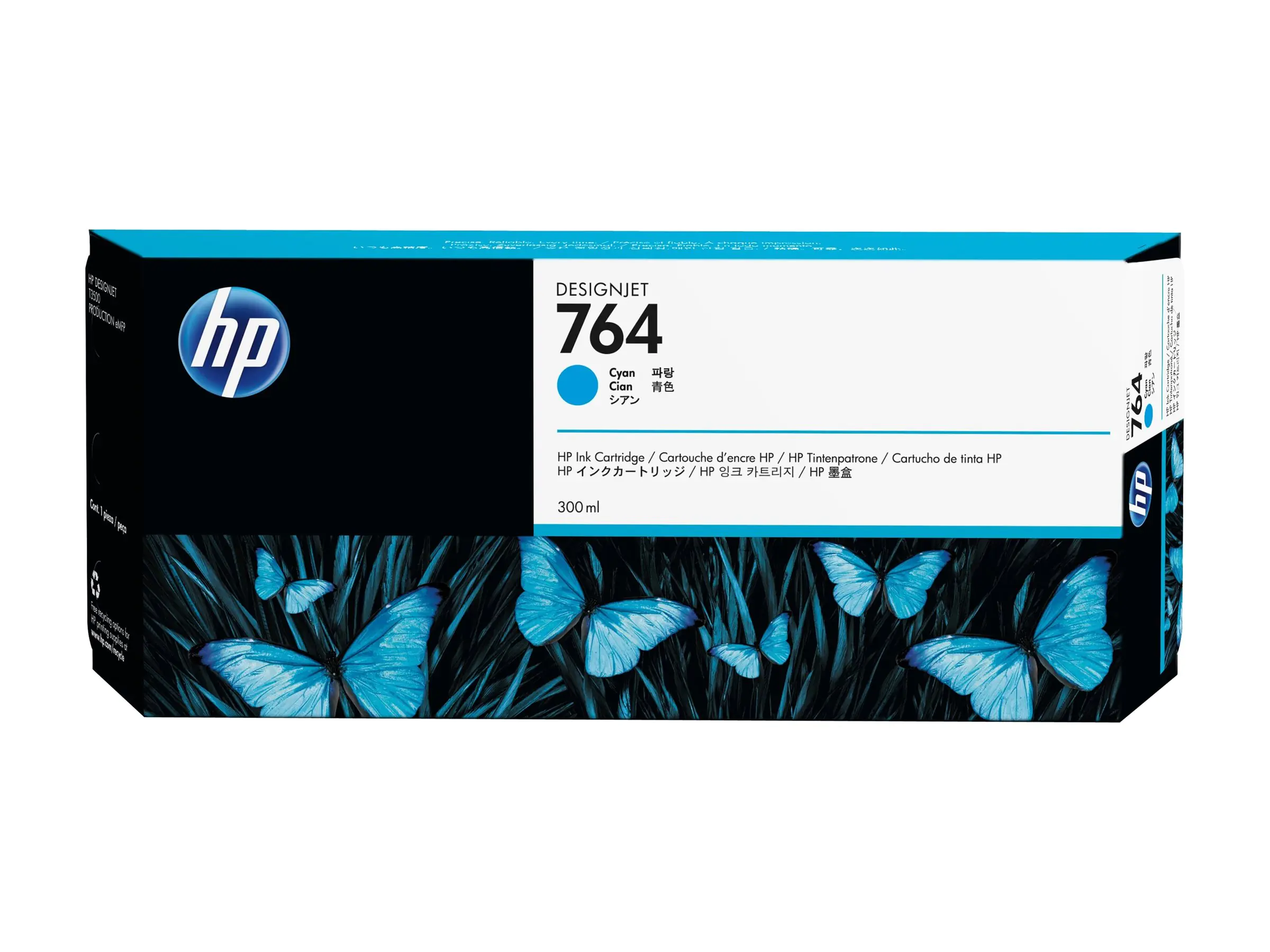 HP Tinte C1Q13A 764 cyan 300 ml 1 Stück