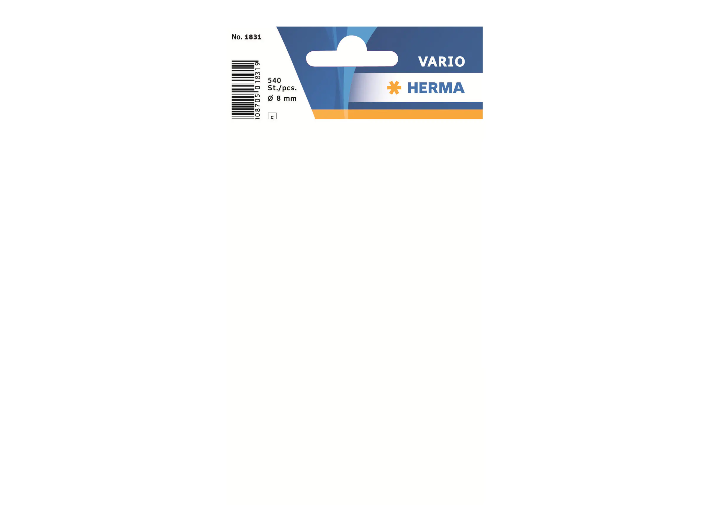 HERMA Markierungspunkt 1831 8mm sortiert 540 St./Pack.