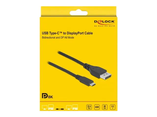 Delock Adapterkabel - USB-C (M) zu DisplayPort (M)