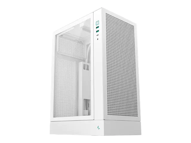Deepcool CH170 Plus WH - Mid tower - micro ATX - Seitenteil mit Fenster (gehärtetes Glas)
