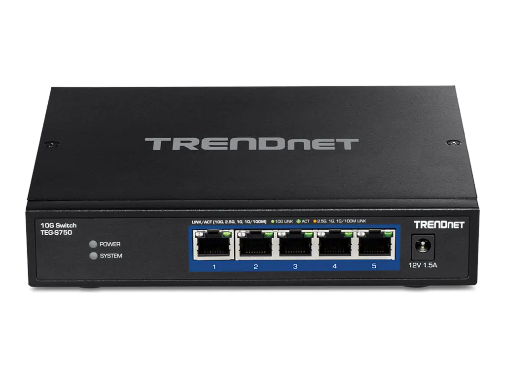 TRENDnet TEG-S750 - Switch - unmanaged - 5 x