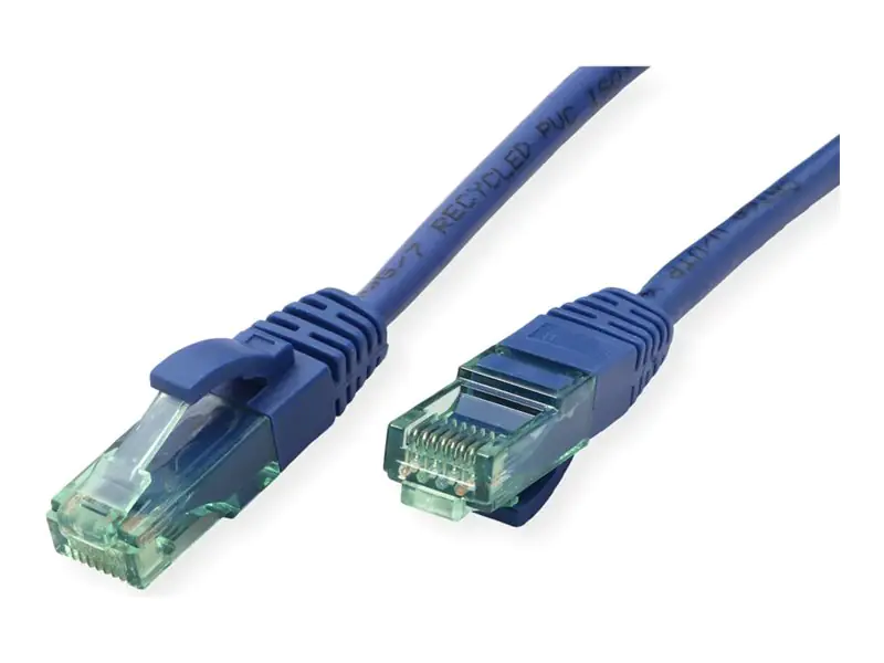 ROLINE RM UTP Patchkabel Kat6A/Kl.EA blau 0.5m - UTP