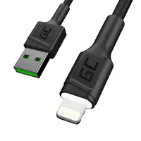Green Cell GC Ray - Lightning-Kabel - Lightning männlich zu USB männlich - 1.2 m - Doppelisolierung - Schwarz