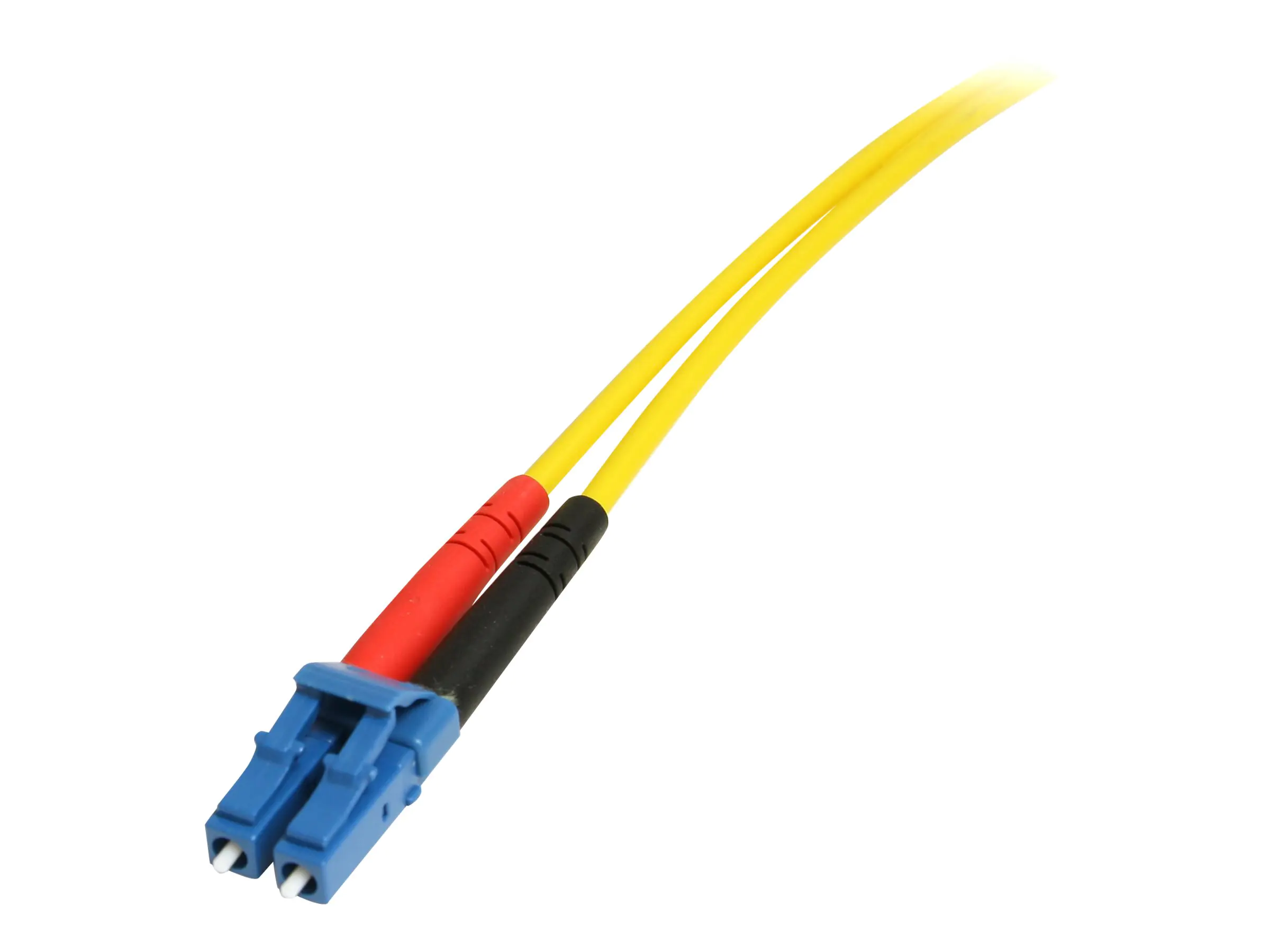 StarTech 4m Fiber Optic Cable - Single-Mode Duplex 9/125 - LSZH - LC/SC - OS1 - LC to SC Fiber Patch Cable (SMFIBLCSC4) - Patch-Kabel - SC Single-Modus (M) zu LC Single-Modus (M) - 4 m - Glasfaser - Duplex - 9/125 Mikrometer - OS1 - geformt - Gelb