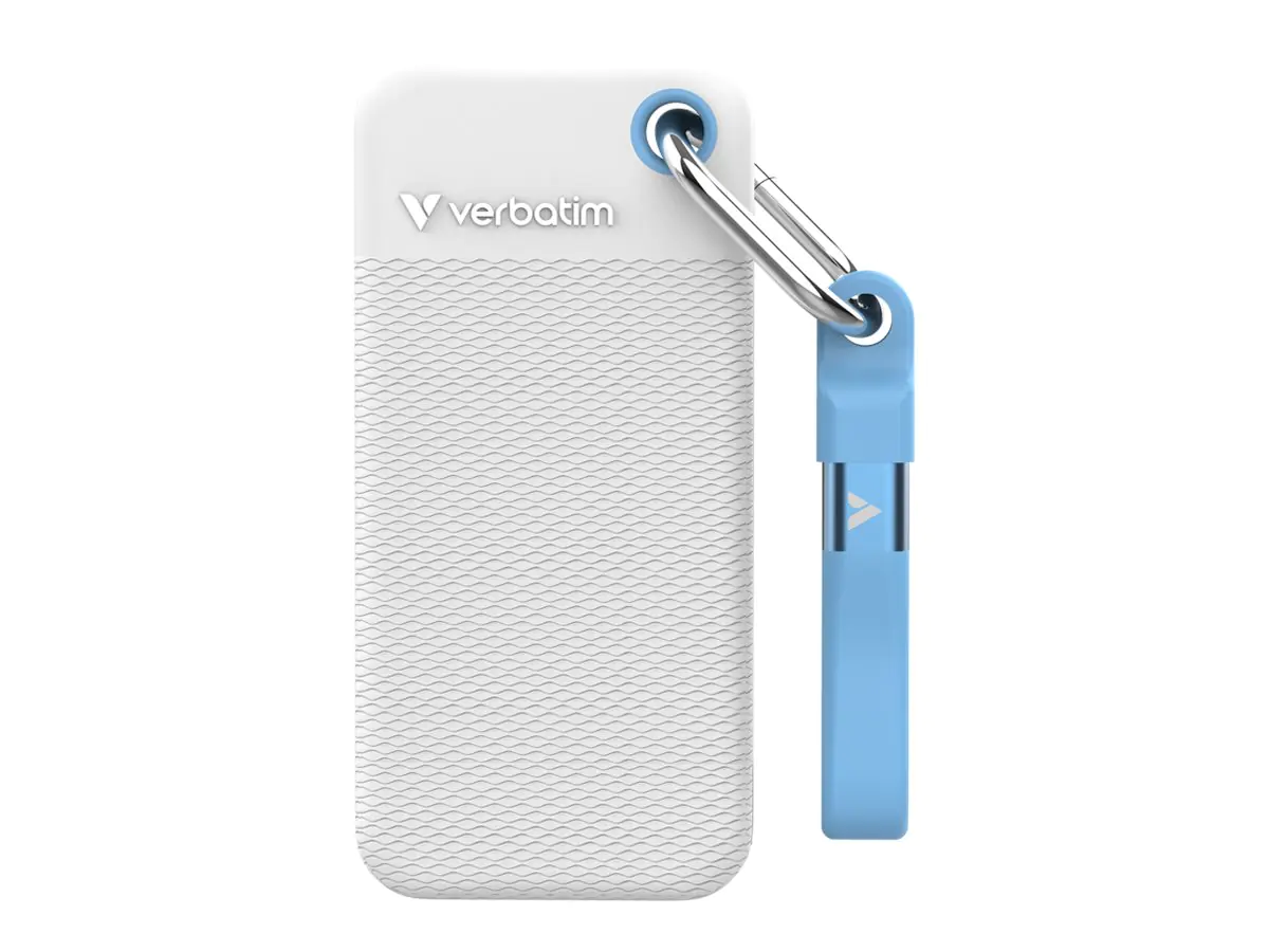 Verbatim Pocket - Color Edition - SSD - 2 TB - Schlüsselanhänger mit Kabelanschluss - extern