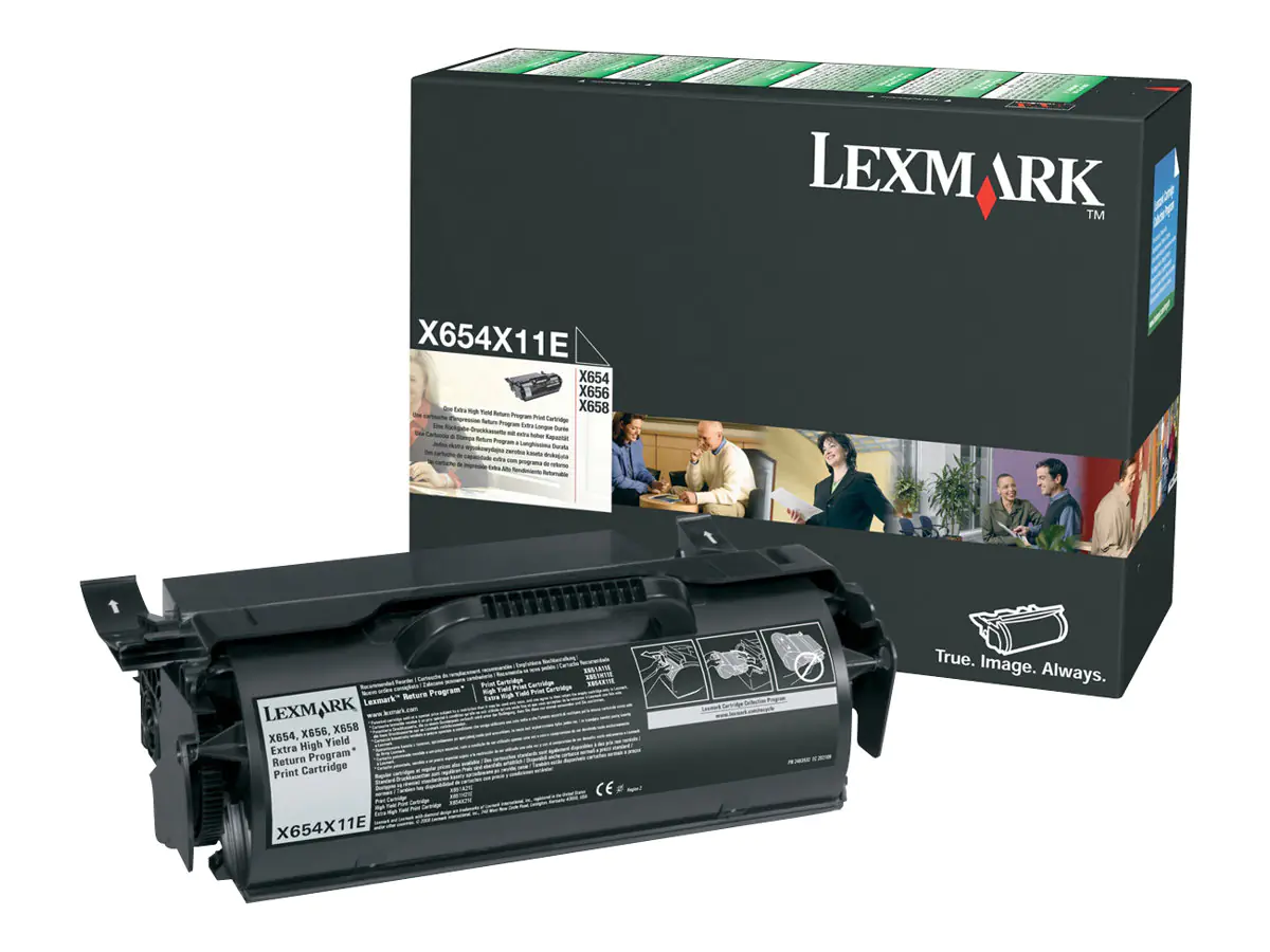 Lexmark - Hohe Ergiebigkeit - Schwarz - Original - Tonerpatrone LCCP, LRP - für Lexmark X654de, X656de, X656dte, X658de, X658dfe, X658dme, X658dte, X658dtfe, X658dtme
