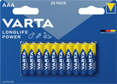 Varta Batterie Alkaline Micro AAA LR03 1.5V - Batterie - Micro (AAA) Varta Batterie Alkaline Micro AAA LR03 1.5V - Batterie - Micro (AAA)
