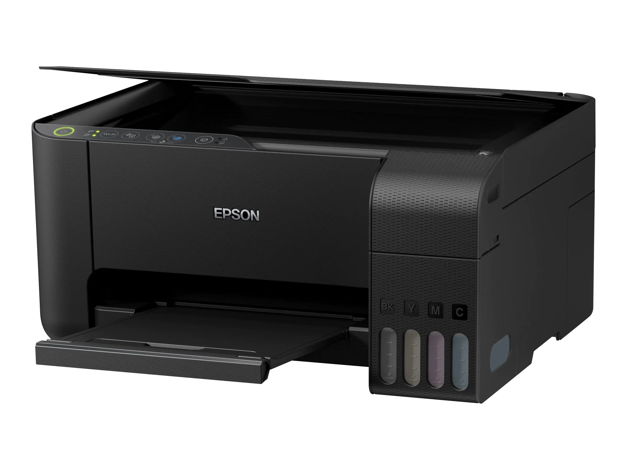 Epson EcoTank ET-2714 - Multifunktionsdrucker - Farbe - Tintenstrahl - Legal (216 x 356 mm)/A4 (210 x 297 mm) (Original) - A4/Legal (Medien) - bis zu 10.5 Seiten/Min. (Drucken) - 100 Blatt - USB, Wi-Fi - Schwarz