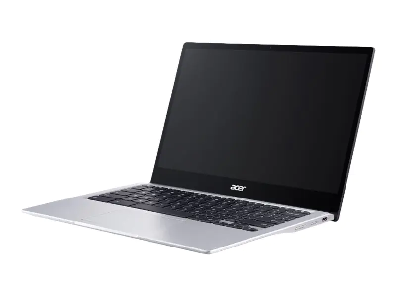 Acer Chromebook Spin 513 CP513-1H-S0XG - Flip-Design - Snapdragon 7c Kryo 468 - Chrome OS - Qualcomm Adreno 618 - 4 GB RAM - 64 GB eMMC - 33.8 cm (13.3") IPS Touchscreen 1920 x 1080 (Full HD) - Wi-Fi 5 - Reines Silber - kbd: Deutsch
