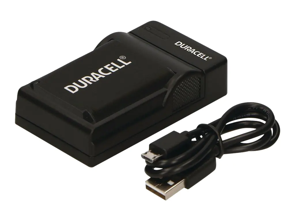 Duracell - USB-Batterieladegerät - 1 x Batterien laden - Schwarz - für Sony NP-BX1 Duracell - USB-Batterieladegerät - 1 x Batterien laden - Schwarz - für Sony NP-BX1