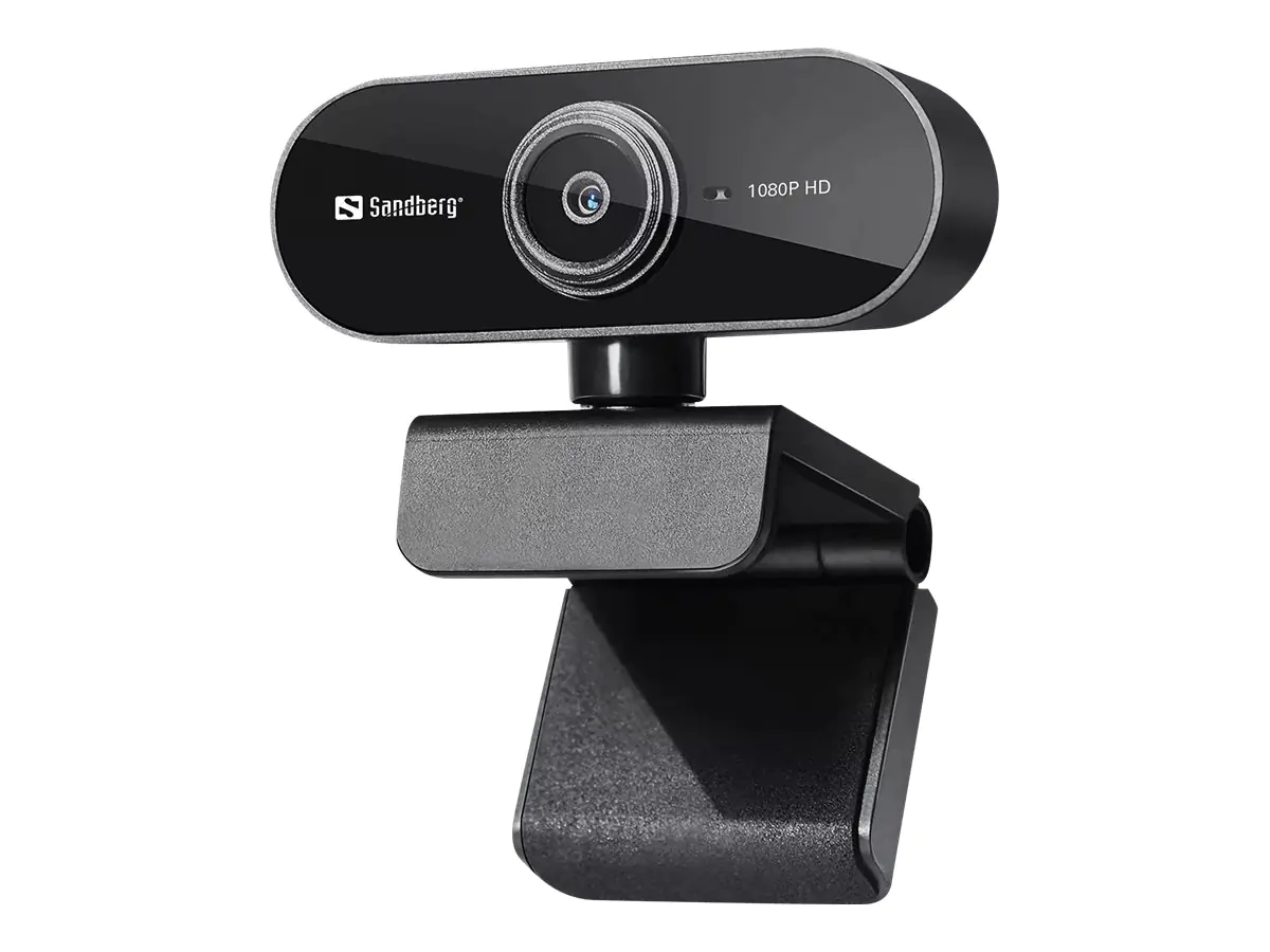 Sandberg USB Webcam Flex - Webcam - Farbe - 2 MP - 1920 x 1080 - 1080p - feste Brennweite - Audio - USB 2.0 Sandberg USB Webcam Flex - Webcam - Farbe - 2 MP - 1920 x 1080 - 1080p - feste Brennweite - Audio - USB 2.0