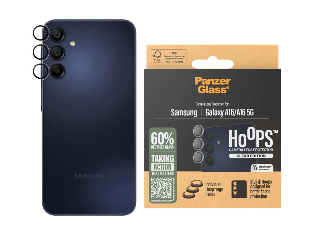 PanzerGlass Hoops - Objektivschutz für Handy - durchsichtig - für Samsung Galaxy A16, A16 5G