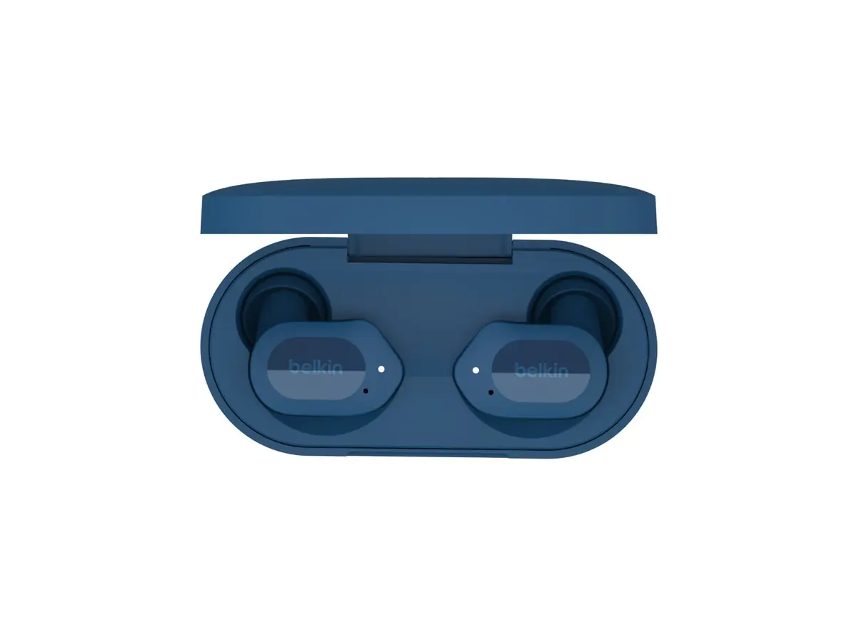 Belkin SoundForm Play - True Wireless-Kopfhörer mit Mikrofon - im Ohr - Bluetooth - aktive Rauschunterdrückung - Blau