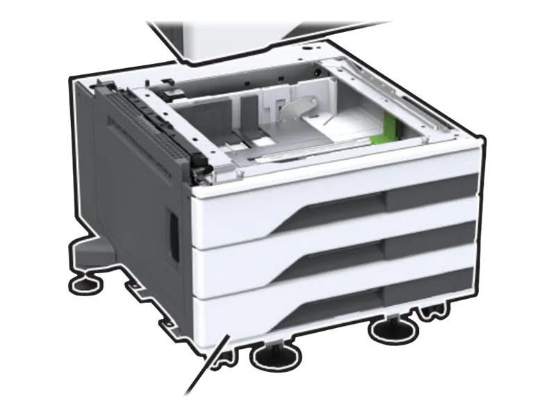 Lexmark - Medienfach / Zuführung - 1560 Blätter in 3 Schubladen (Trays) - für Lexmark CX930dse, CX931dse