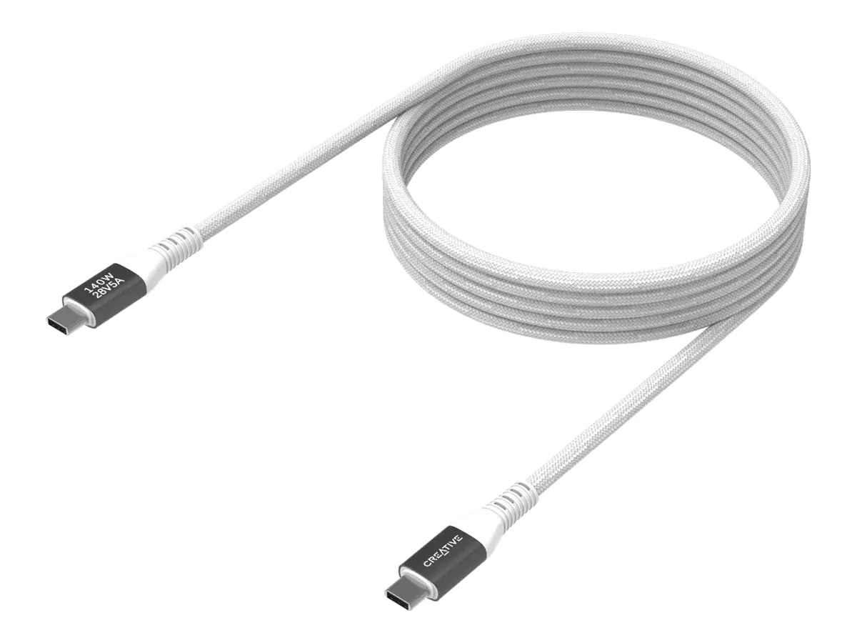 Creative Labs USB 2.0 Schnelllade-Kabel USB-C Stecker> 2 Meter PD 3.1 Laden mit