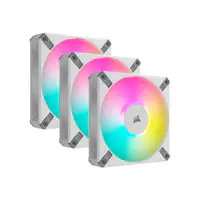 CORSAIR iCUE AF120 RGB ELITE - Gehäuselüfter - 120 mm - weiß (Packung mit 3)