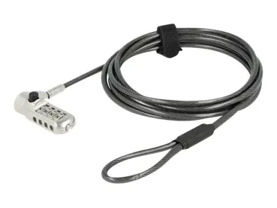 Navilock - Sicherheitskabelschloss - Schwarz, Silber - 2 m