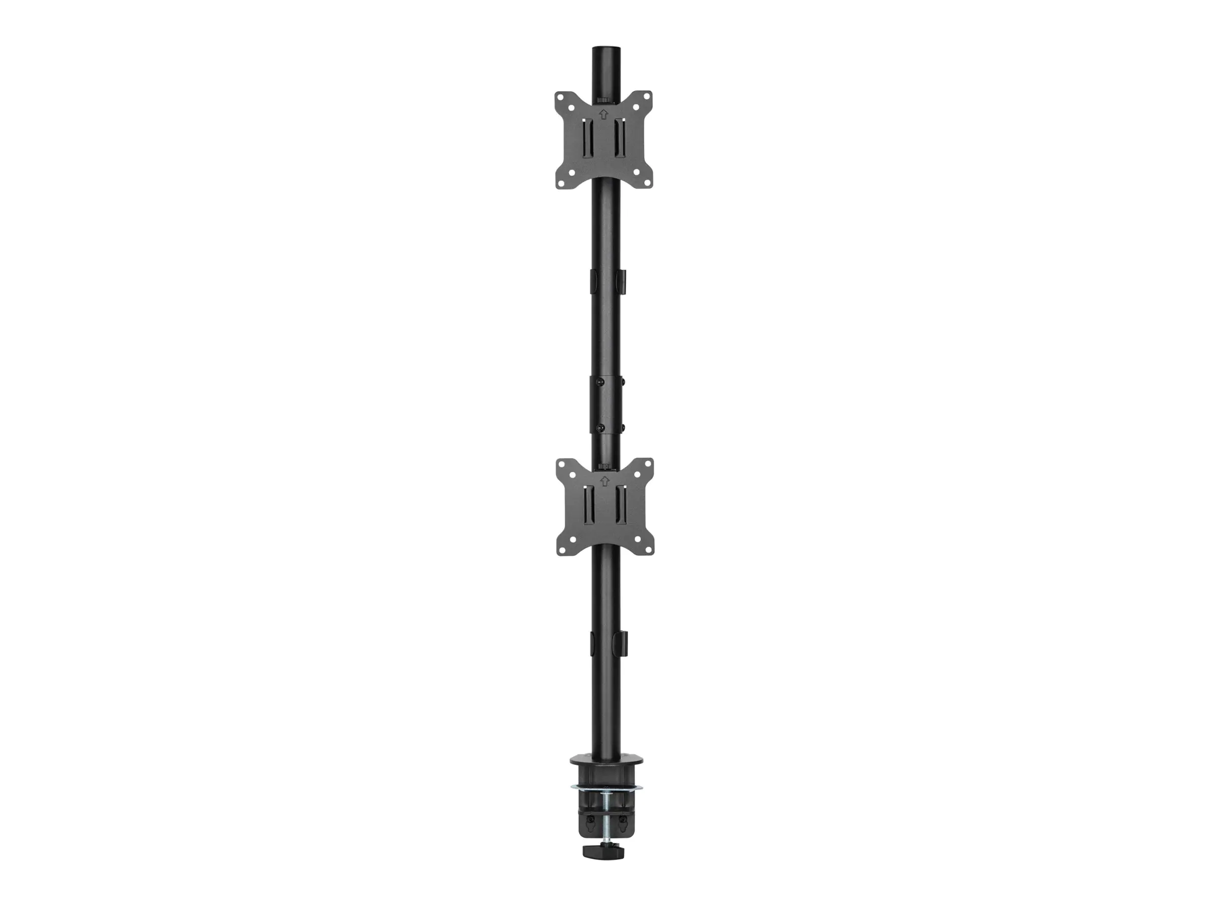 InLine - Befestigungskit (Klammer) - für 2 LCD-Displays - Schwarz - Bildschirmgröße: bis zu 81,3 cm (bis zu 32 Zoll) - Tischmontage